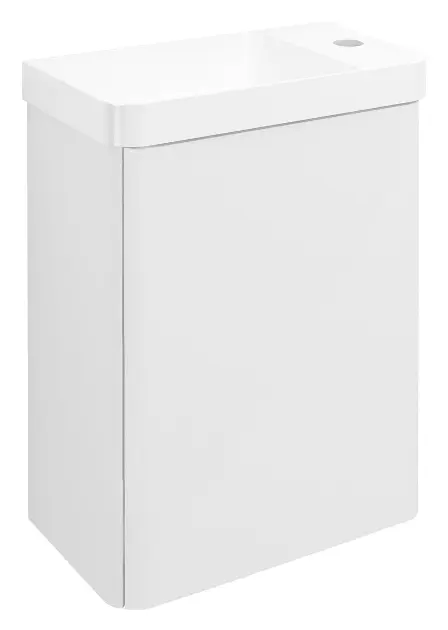 Sapho Zorba - Ormarić za umivaonik, 39x22x50 cm, 1 vrata L/D, sjajno bijela LT113-3030