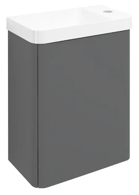 Sapho Zorba - Umývadlová skrinka, 39x22x50 cm, 1 dvierka L/P, carina LT113-4141