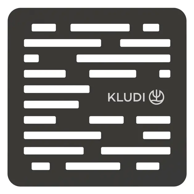 Kludi Terra - Rooster, 13x13 cm, mat zwart 2109439-00