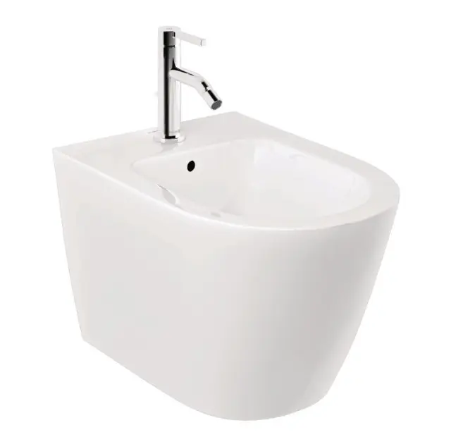 Kludi Resa R - Závěsný bidet, otvor pro baterii, lesklá bílá 23BIW0143