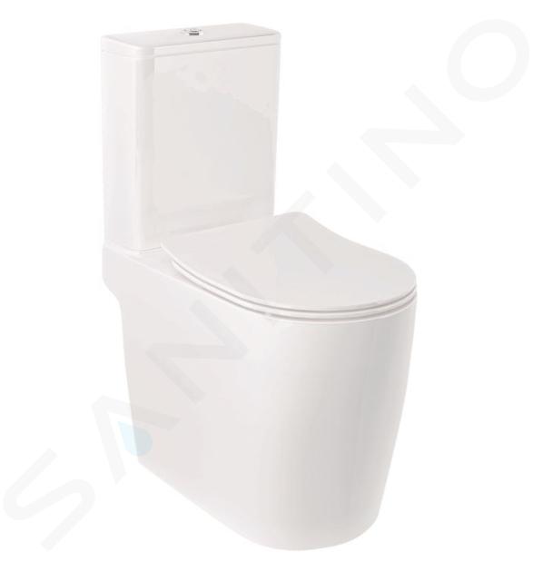 Kludi Resa R - WC kombi misa, vario odpad, Rimless, SpiralFlush, lesklá biela 23WCB0543