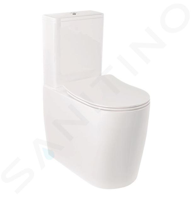 Kludi Resa R - WC kombi misa, spodný odpad, Rimless, SpiralFlush, lesklá biela 23WCB0643