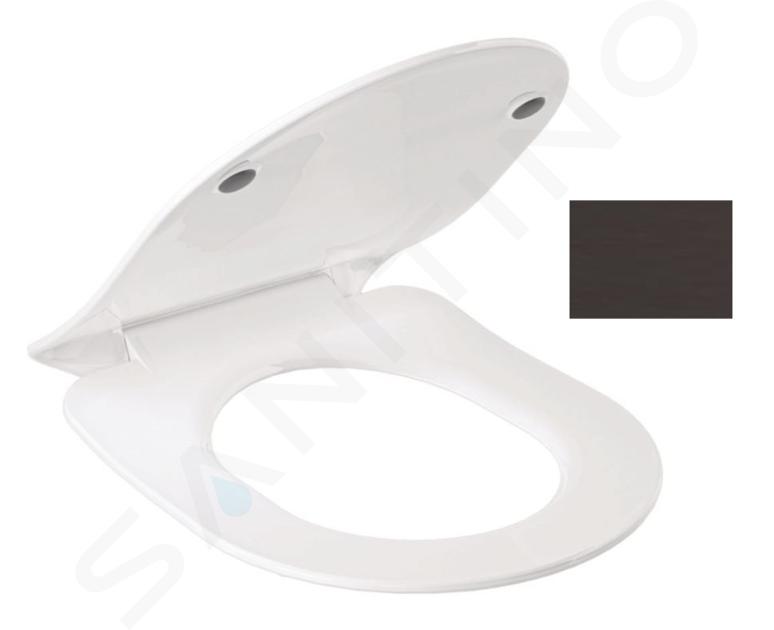 Kludi Resa R - WC sedátko Slim, SoftClosing, QuickRelease, matná černá 23WCS39