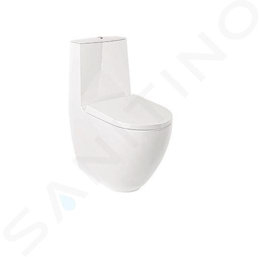 Kludi Resa D - WC kombi misa, spodný odpad, Rimless, SpiralFlush, lesklá biela 24WCB0643