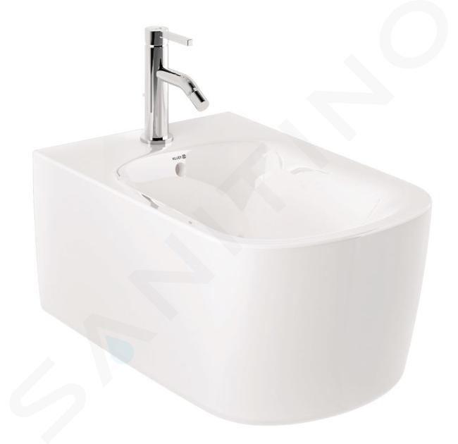 Kludi Resa S - Závěsný bidet, otvor pro baterii, lesklá bílá 27BIW0143