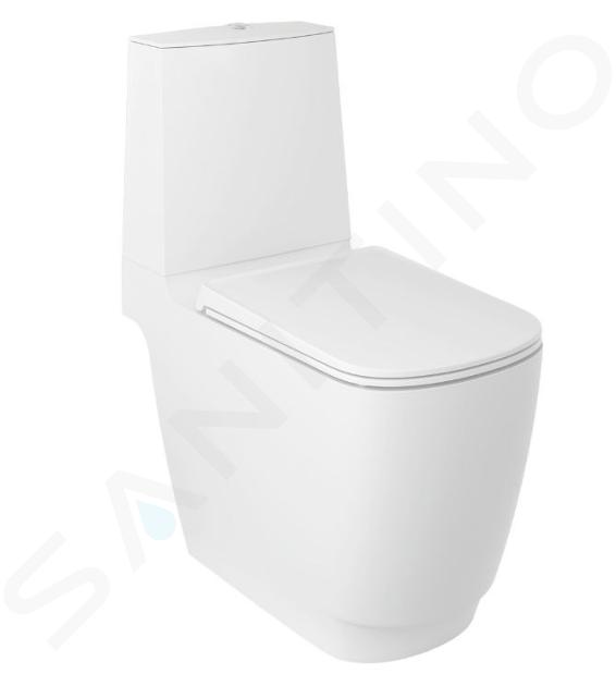 Kludi Resa S - WC kombi misa, spodný odpad, Rimless, Spiralflush, matná biela 27WCB0253