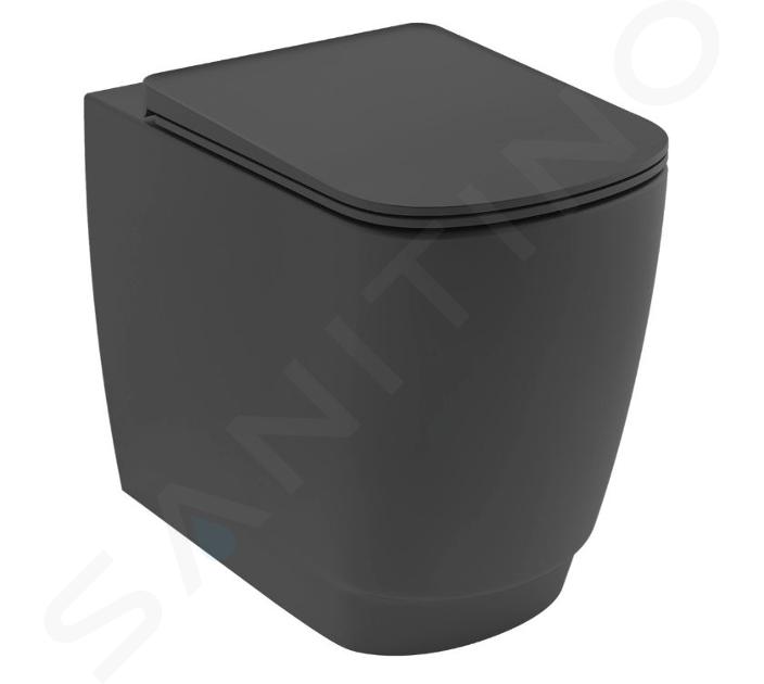 Kludi Resa S - Stojící WC, vario odpad, Rimless, Spiralflush, matná černá 27WCB0339