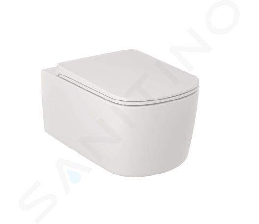 Kludi Resa S - Závěsné WC, Rimless, Spiralflush, matná bílá 27WCW0153