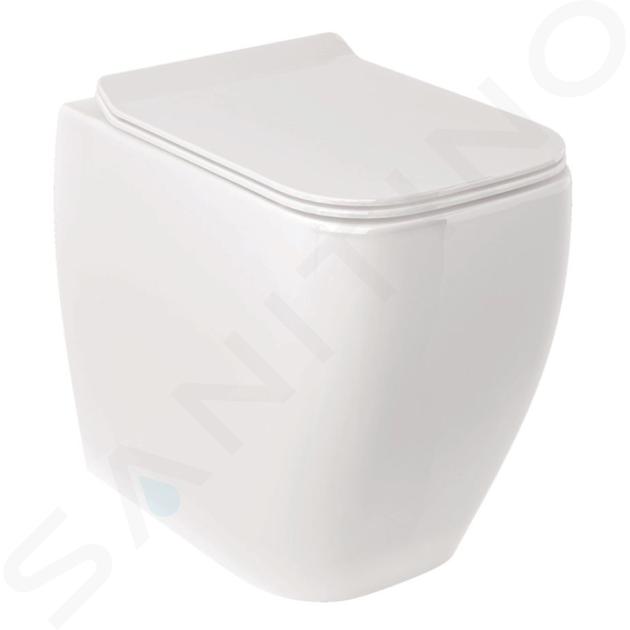 Kludi Resa C - Stojící WC, vario odpad, Rimless, Spiralflush, lesklá bílá 28WCB0443