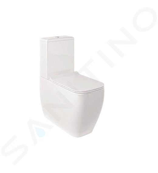 Kludi Resa C - WC kombi misa, vario odpad, Rimless, SpiralFlush, lesklá biela 28WCB0543
