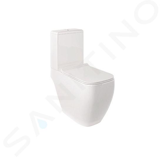 Kludi Resa C - WC kombi misa, spodný odpad, Rimless, SpiralFlush, lesklá biela 28WCB0643