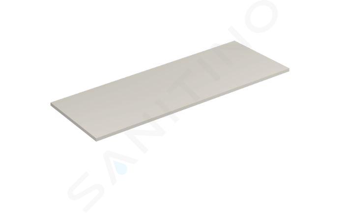 Kludi Icos - Comptoir pour lavabo 140x50 cm, gris sable mat 50T140O2