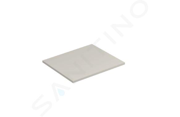 Kludi Icos - Comptoir pour lavabo 60x60 cm, gris sable mat 50T60O2