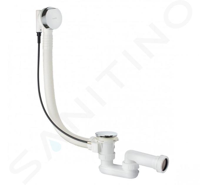 Kludi Rotexa - Sistema di scarico e troppopieno per vasca da bagno, 850 mm con bowden, cromo 2140905-00