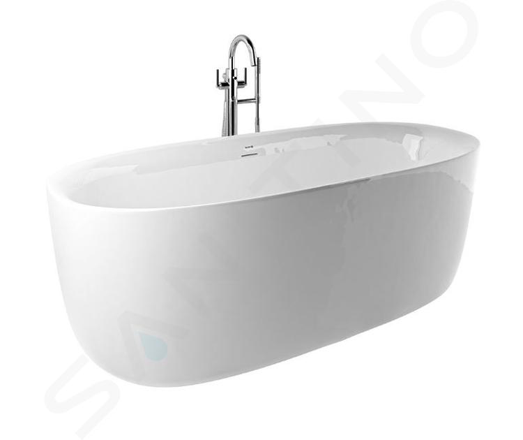 Kludi Elin - Voľne stojaca vaňa, 180x80 cm, lesklá biela 52BF0143
