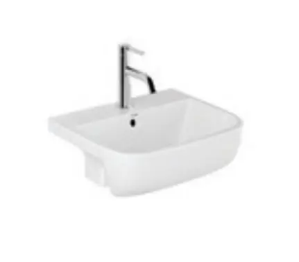 Kludi Resa - Fontein 42x35 cm, met overloop, kraangat, glanzend wit 57W0243