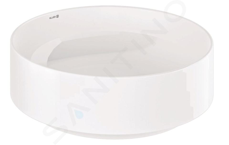 Kludi Resa R - Umyvadlo na desku, průměr 40 cm, lesklá bílá 58CW1043