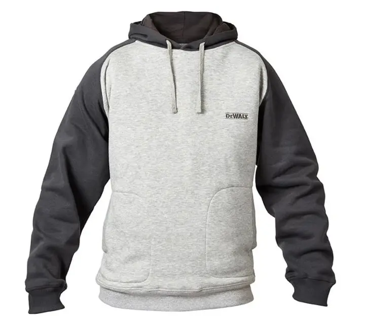 Levně DeWALT - Pánská mikina Cyclone Hooded, s kapucí, velikost M, šedá DEW49320/M