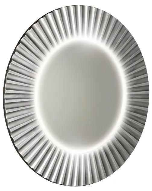 Sapho Pride - Огледало Strip с осветление LED, диаметър 90 см, сребристо PD952