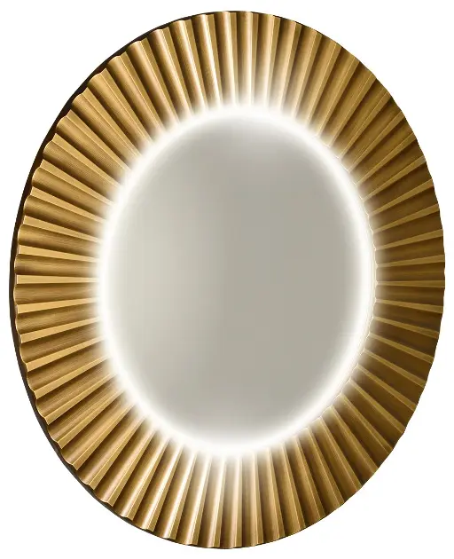 Sapho Pride - Огледало Strip с осветление LED, диаметър 90 см, бронз PD954