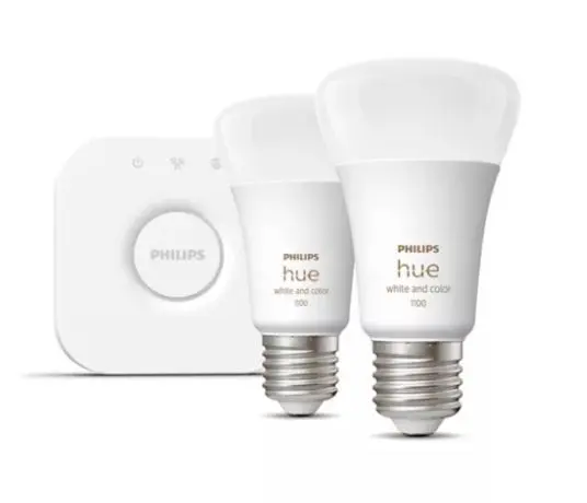 Levně Philips Hue - Chytrá sada se 2 žárovkami a můstkem Bridge 929002468810