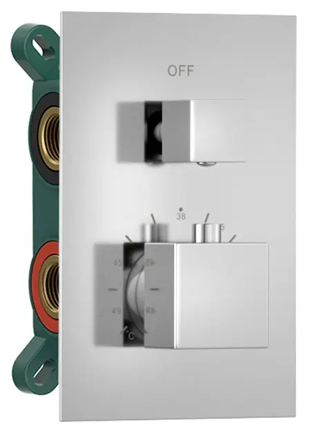 Levně Sapho - Termostatická baterie pod omítku, box, pro 3 spotřebiče, chrom 1102-33