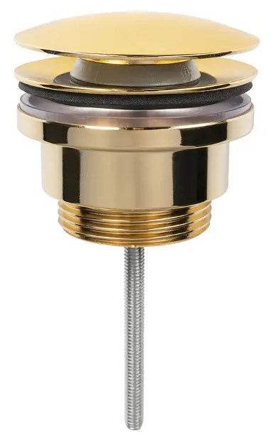 Levně Sapho - Umyvadlová výpusť, Click-Clack, zlato CV1110G