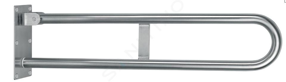 Novaservis - Agarradero, longitud 57 cm, plegable, acero inoxidable cepillado R66550,4