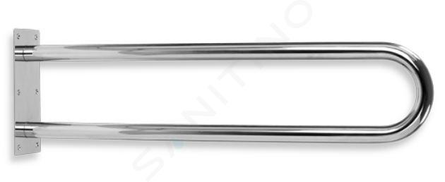 Novaservis - Agarradero, longitud 84 cm, acero inoxidable cepillado R6681,4