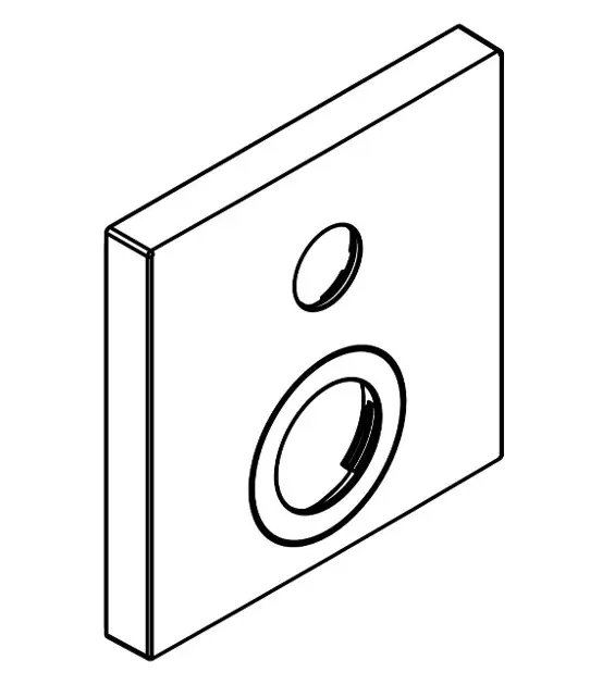 Hansgrohe - Rosace de recouvrement, chromé 92234000