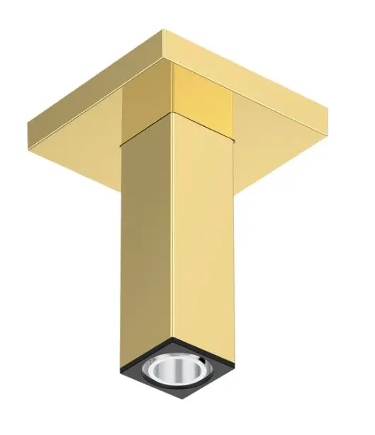 Levně Hansgrohe - Sprchové rameno stropní, 11 cm, leštěný vzhled zlata 24338990