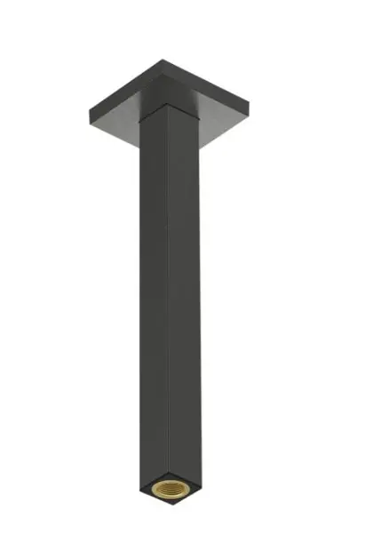 Levně Hansgrohe - Sprchové rameno stropní, 31 cm, kartáčovaný černý chrom 24339340