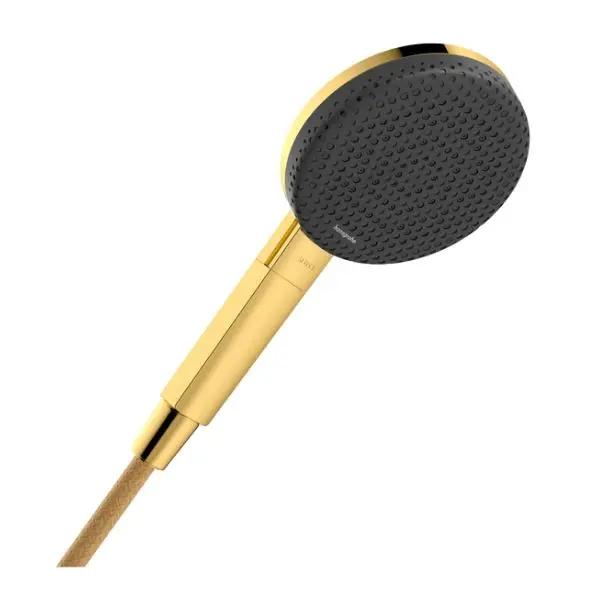Levně Hansgrohe Raindance Alive Select S - Sprchová hlavice, 3 proudy, EcoSmart, leštěný vzhled zlata 24511990