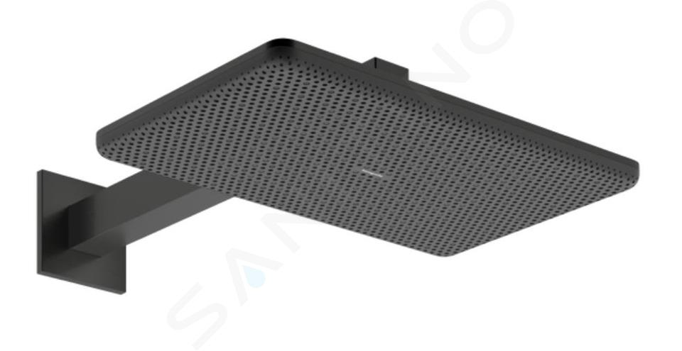 Hansgrohe Raindance Alive Q - Hlavová sprcha, 21x34 cm, 2 prúdy, EcoSmart, kefovaný čierny chróm 24551340