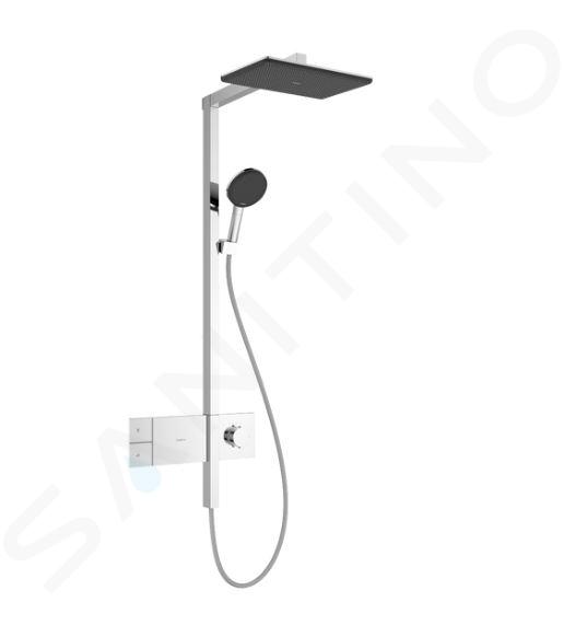 Hansgrohe Raindance Alive Q - Doucheset met thermostaat, 21x34 cm, 3 stralen, EcoSmart, chroom 24581000