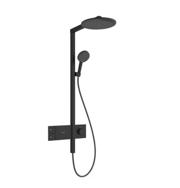 Hansgrohe Raindance Alive S - Sprchový set s termostatem, průměr 30 cm, 3 proudy, EcoSmart, matná černá 24583670