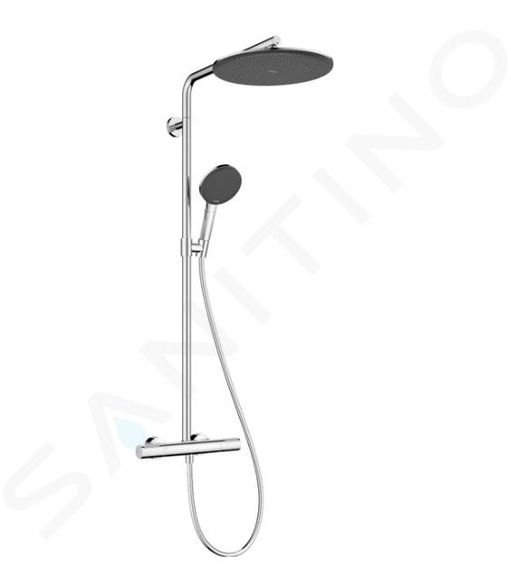 Hansgrohe Raindance Alive S Puro - Doucheset met thermostaat, 21x34 cm, 3 stralen, chroom 24592000