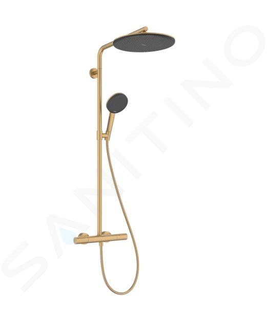 Hansgrohe Raindance Alive S Puro - Doucheset met thermostaat, 21x34 cm, 3 stralen, geborsteld brons 24592140