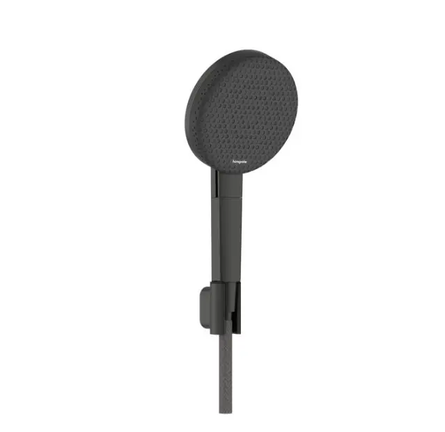 Hansgrohe Raindance Alive Select S - Duschhuvud, hållare och slangset, 3 strålar, EcoSmart, borstad svart krom 24611340