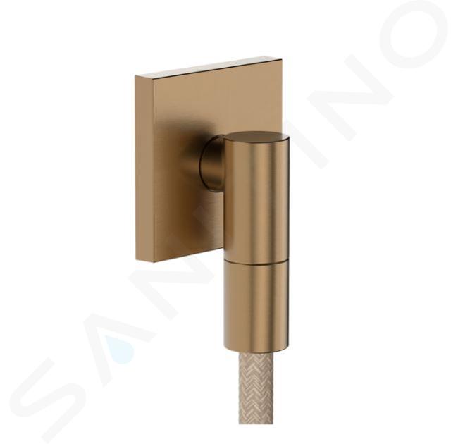Hansgrohe FixFit Fine E - Wandaansluitocht, geborsteld brons 28883140