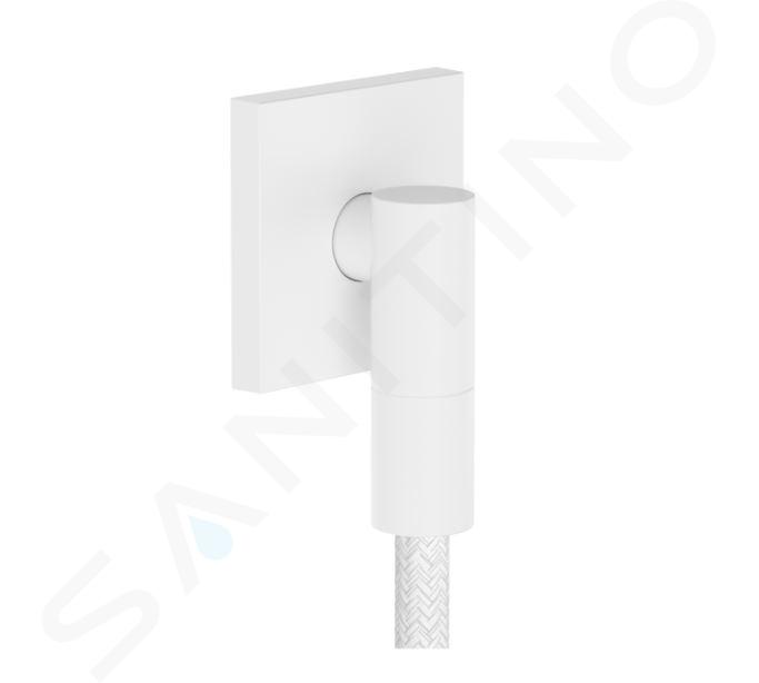 Hansgrohe FixFit Fine E - Wandaansluitbocht, mat wit 28883700