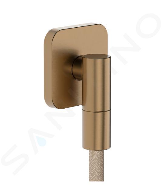 Hansgrohe FixFit Fine Q - Coude mural, bronze brossé 28884140