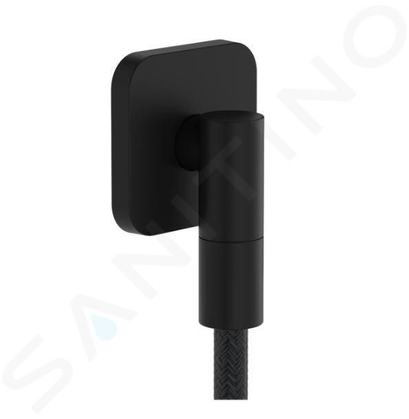 Hansgrohe FixFit Fine Q - Coude mural, noir mat 28884670