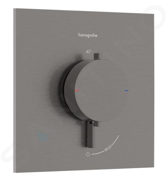 Hansgrohe Ecostat Comfort E - Thermostatische inbouwkraan, geborsteld zwart chroom 33710340