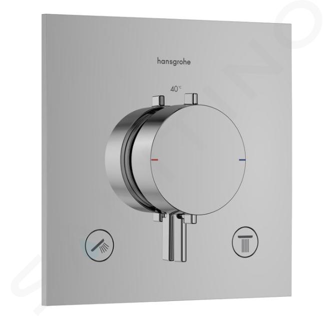 Hansgrohe Ecostat Comfort E - Thermostatische inbouwkraan, voor 2 functies, chroom 33711000