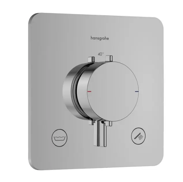 Hansgrohe Ecostat Comfort Q - Thermostatische inbouwkraan, voor 2 functies, chroom 33717000