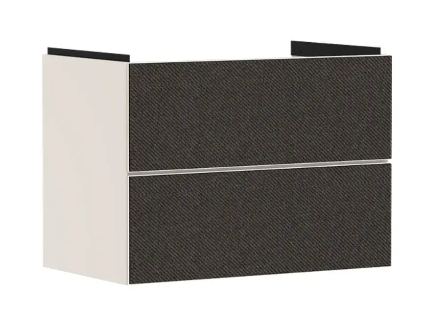 Hansgrohe Xevolos E - Mueble de lavabo, 78x58x48 cm, 2 cajones, beige mate/textil gris oscuro 54179660