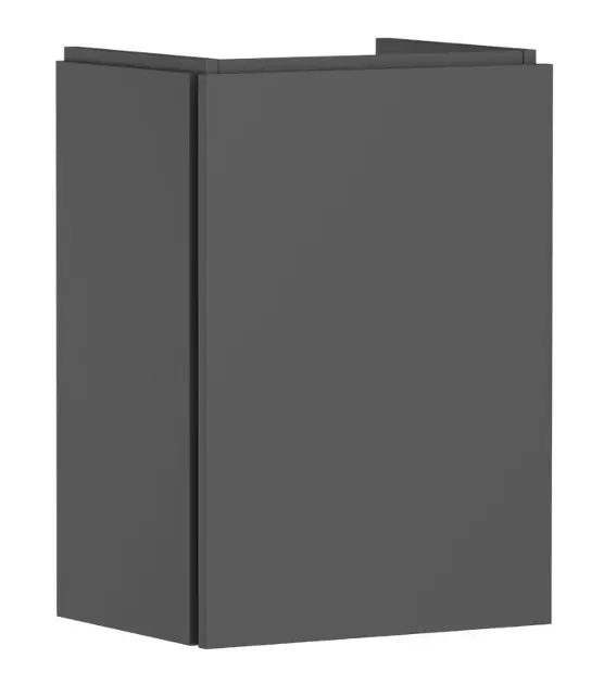 Levně Hansgrohe Xilesa E - Umyvadlová skříňka, 62x43x33 cm, 1 dvířka, panty vpravo, matná šedá 54246760