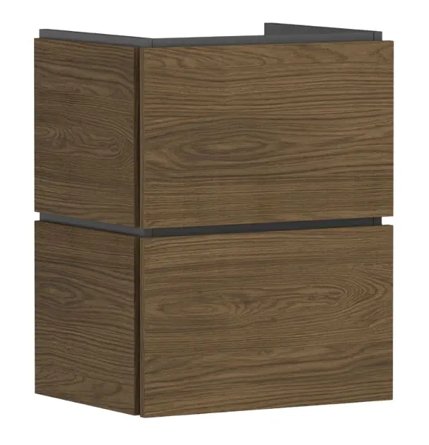 Levně Hansgrohe Xilesa E - Umyvadlová skříňka, 62x48x38 cm, 2 zásuvky, kašmírový dub 54248550
