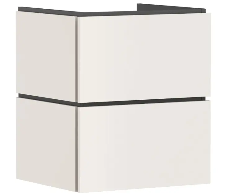 Levně Hansgrohe Xilesa E - Umyvadlová skříňka, 62x53x47 cm, 2 zásuvky, matná béžová 54252780